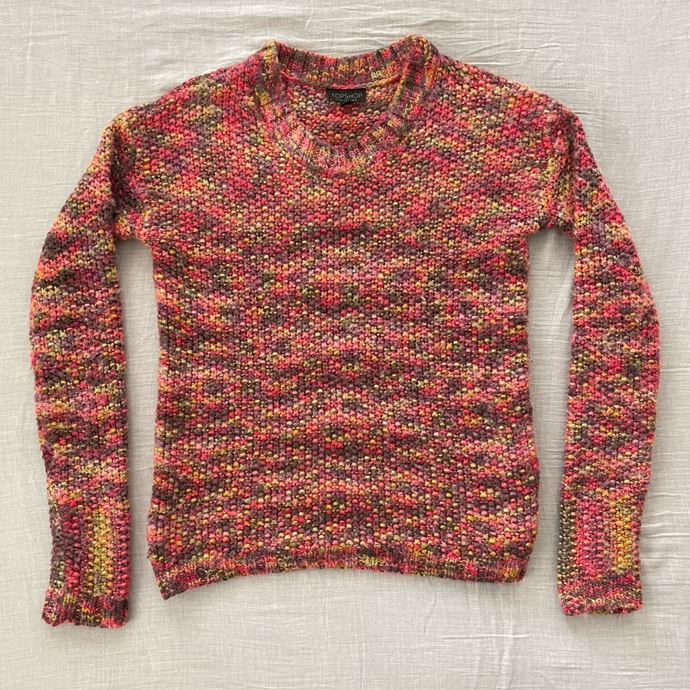 Topshop Wool Knitted Crewneck Sweater  Heritage Scandinavian Fisherman